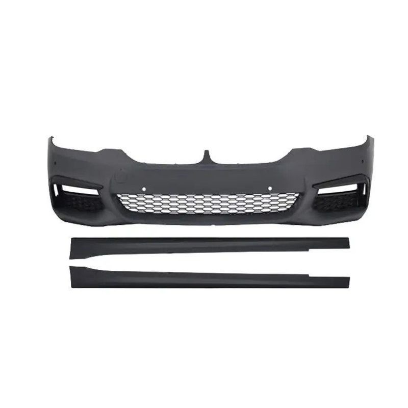 Set bara față (fără bara spate, cu PDC, eșapament dublu), praguri -M-Tech-, BMW 5 G30 2017-19 WENDERPARTS A2302110/U